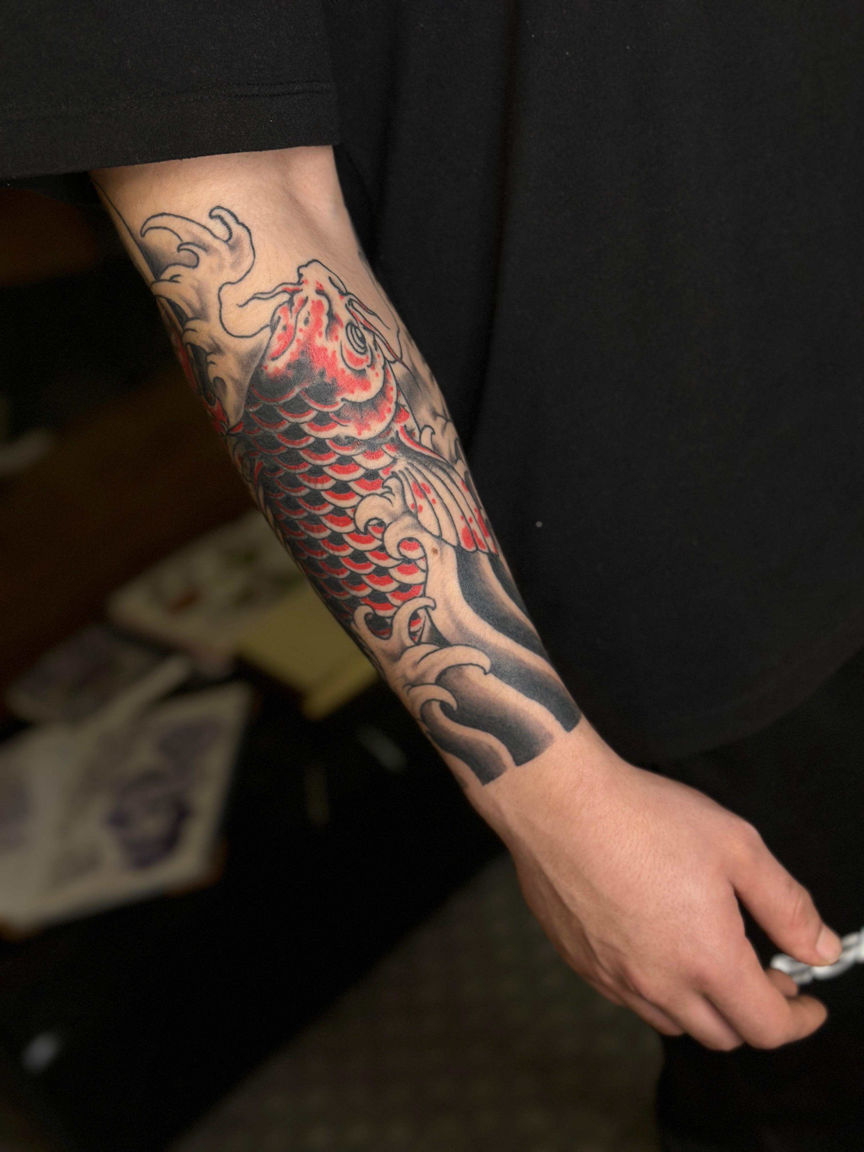 Tatuaje 1: tatuaje japonés western irezumi por Sergio en Frio Norte Tattoo, Vigo