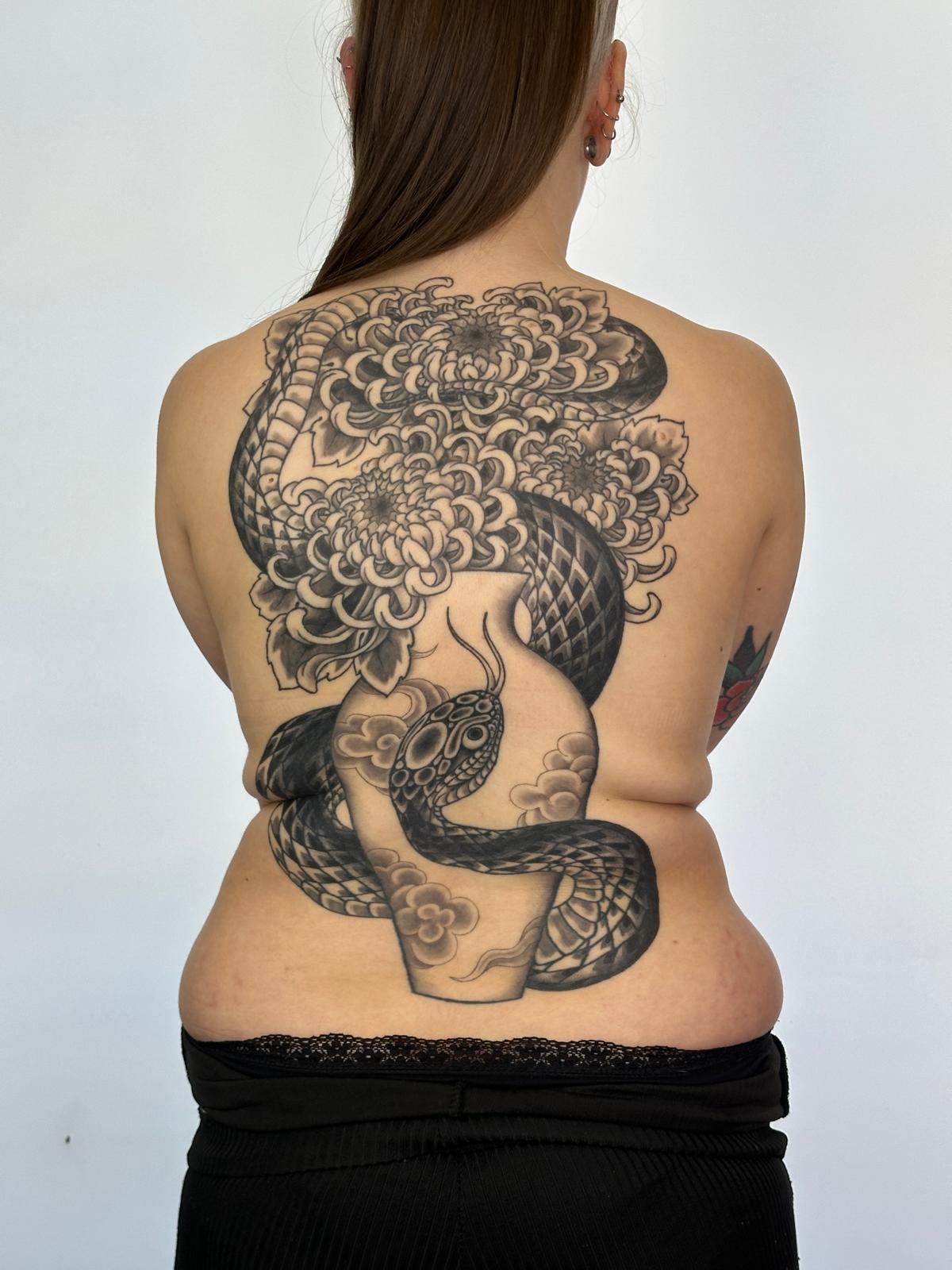 Tatuaje 3: tatuaje japonés western irezumi por Sergio en Frio Norte Tattoo, Vigo